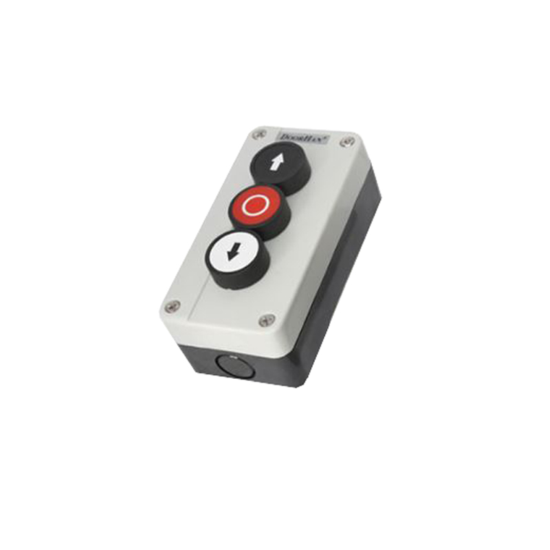 BUTTON3 үч позициялуу башкаруу посту ачуу/жабуу үчүн, стационардык орнотулат.